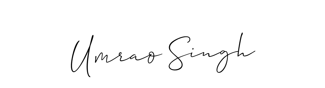 It looks lik you need a new signature style for name Umrao Singh. Design unique handwritten (Allison_Script) signature with our free signature maker in just a few clicks. Umrao Singh signature style 2 images and pictures png