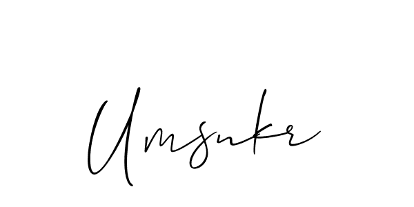 Allison_Script is a professional signature style that is perfect for those who want to add a touch of class to their signature. It is also a great choice for those who want to make their signature more unique. Get Umsnkr name to fancy signature for free. Umsnkr signature style 2 images and pictures png