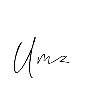 It looks lik you need a new signature style for name Umz. Design unique handwritten (Allison_Script) signature with our free signature maker in just a few clicks. Umz signature style 2 images and pictures png