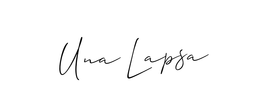 Make a beautiful signature design for name Una Lapsa. Use this online signature maker to create a handwritten signature for free. Una Lapsa signature style 2 images and pictures png