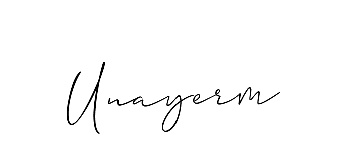 Allison_Script is a professional signature style that is perfect for those who want to add a touch of class to their signature. It is also a great choice for those who want to make their signature more unique. Get Unayerm name to fancy signature for free. Unayerm signature style 2 images and pictures png