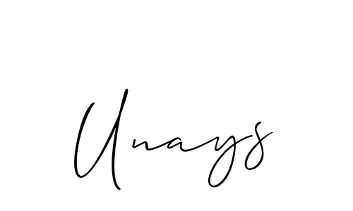 Unays stylish signature style. Best Handwritten Sign (Allison_Script) for my name. Handwritten Signature Collection Ideas for my name Unays. Unays signature style 2 images and pictures png