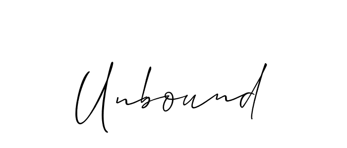 Make a short Unbound signature style. Manage your documents anywhere anytime using Allison_Script. Create and add eSignatures, submit forms, share and send files easily. Unbound signature style 2 images and pictures png