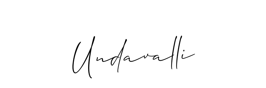 Best and Professional Signature Style for Undavalli. Allison_Script Best Signature Style Collection. Undavalli signature style 2 images and pictures png