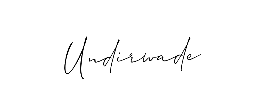 How to make Undirwade signature? Allison_Script is a professional autograph style. Create handwritten signature for Undirwade name. Undirwade signature style 2 images and pictures png
