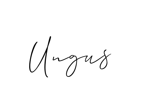 How to make Ungus name signature. Use Allison_Script style for creating short signs online. This is the latest handwritten sign. Ungus signature style 2 images and pictures png