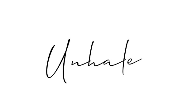 Once you've used our free online signature maker to create your best signature Allison_Script style, it's time to enjoy all of the benefits that Unhale name signing documents. Unhale signature style 2 images and pictures png