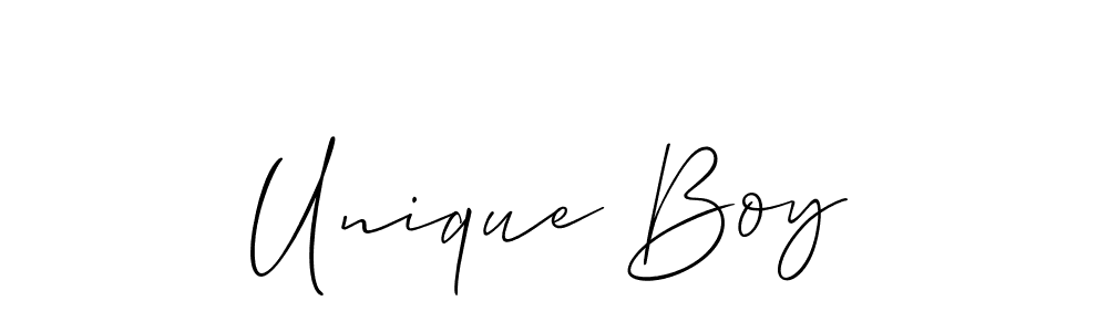 Also we have Unique Boy name is the best signature style. Create professional handwritten signature collection using Allison_Script autograph style. Unique Boy signature style 2 images and pictures png