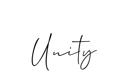 Make a beautiful signature design for name Unity. With this signature (Allison_Script) style, you can create a handwritten signature for free. Unity signature style 2 images and pictures png