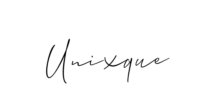 Also You can easily find your signature by using the search form. We will create Unixque name handwritten signature images for you free of cost using Allison_Script sign style. Unixque signature style 2 images and pictures png