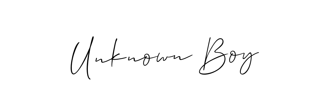 How to make Unknown Boy signature? Allison_Script is a professional autograph style. Create handwritten signature for Unknown Boy name. Unknown Boy signature style 2 images and pictures png