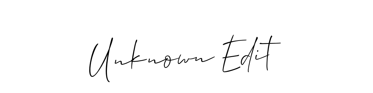 Once you've used our free online signature maker to create your best signature Allison_Script style, it's time to enjoy all of the benefits that Unknown Edit name signing documents. Unknown Edit signature style 2 images and pictures png