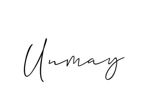 Make a short Unmay signature style. Manage your documents anywhere anytime using Allison_Script. Create and add eSignatures, submit forms, share and send files easily. Unmay signature style 2 images and pictures png