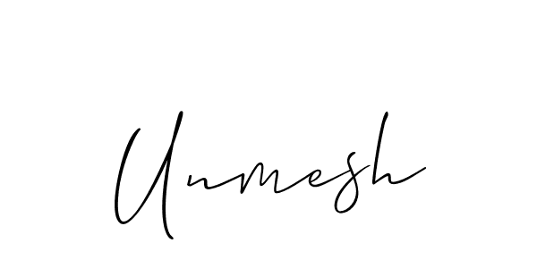 Make a beautiful signature design for name Unmesh. With this signature (Allison_Script) style, you can create a handwritten signature for free. Unmesh signature style 2 images and pictures png