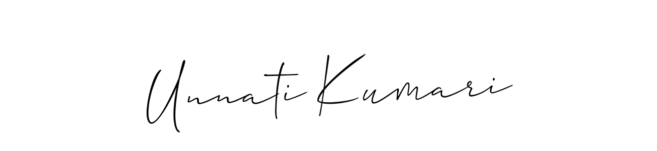 Make a short Unnati Kumari signature style. Manage your documents anywhere anytime using Allison_Script. Create and add eSignatures, submit forms, share and send files easily. Unnati Kumari signature style 2 images and pictures png