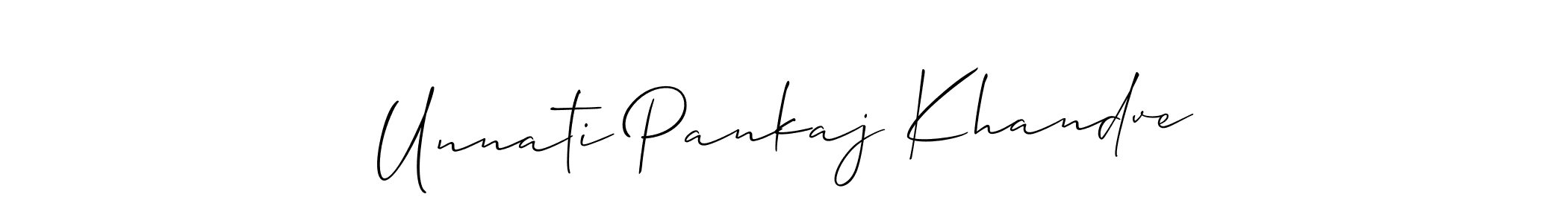 Here are the top 10 professional signature styles for the name Unnati Pankaj Khandve. These are the best autograph styles you can use for your name. Unnati Pankaj Khandve signature style 2 images and pictures png
