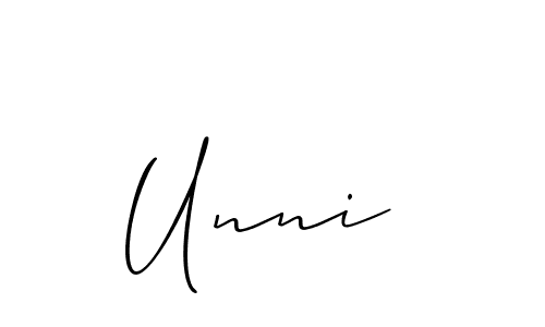 Check out images of Autograph of Unni  name. Actor Unni  Signature Style. Allison_Script is a professional sign style online. Unni  signature style 2 images and pictures png