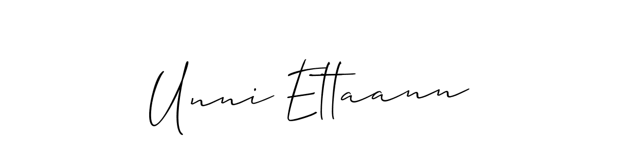 Best and Professional Signature Style for Unni Ettaann. Allison_Script Best Signature Style Collection. Unni Ettaann signature style 2 images and pictures png