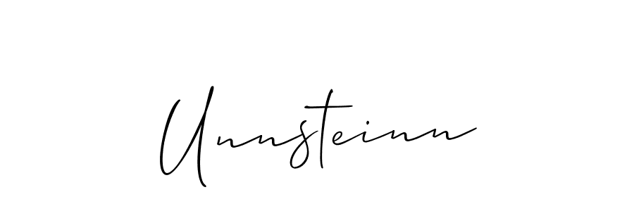 How to Draw Unnsteinn signature style? Allison_Script is a latest design signature styles for name Unnsteinn. Unnsteinn signature style 2 images and pictures png
