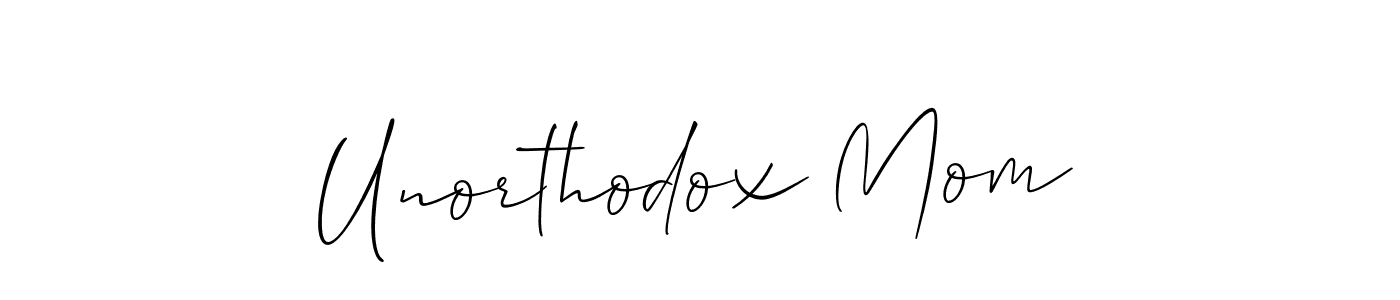Once you've used our free online signature maker to create your best signature Allison_Script style, it's time to enjoy all of the benefits that Unorthodox Mom name signing documents. Unorthodox Mom signature style 2 images and pictures png