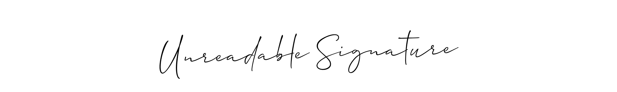 How to Draw Unreadable Signature signature style? Allison_Script is a latest design signature styles for name Unreadable Signature. Unreadable Signature signature style 2 images and pictures png