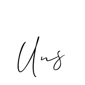 Best and Professional Signature Style for Uns. Allison_Script Best Signature Style Collection. Uns signature style 2 images and pictures png