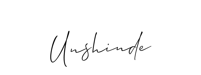 You can use this online signature creator to create a handwritten signature for the name Unshinde. This is the best online autograph maker. Unshinde signature style 2 images and pictures png