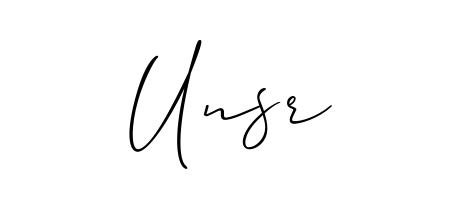 Enhance your business communications with Unsr signature in Allison_Script lettering. Clean, modern, and universally compatible. Unsr signature style 2 images and pictures png