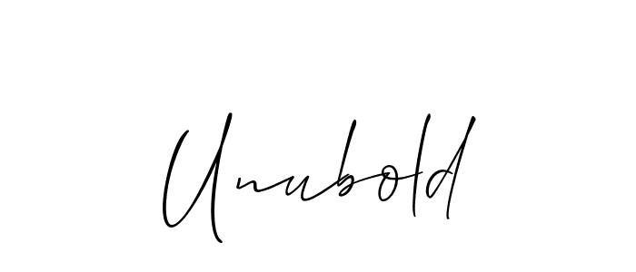 The best way (Allison_Script) to make a short signature is to pick only two or three words in your name. The name Unubold include a total of six letters. For converting this name. Unubold signature style 2 images and pictures png