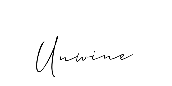 if you are searching for the best signature style for your name Unwine. so please give up your signature search. here we have designed multiple signature styles  using Allison_Script. Unwine signature style 2 images and pictures png