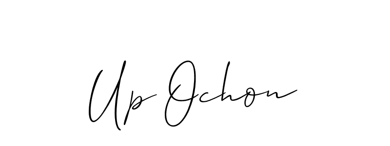 Allison_Script is a professional signature style that is perfect for those who want to add a touch of class to their signature. It is also a great choice for those who want to make their signature more unique. Get Up Ochon name to fancy signature for free. Up Ochon signature style 2 images and pictures png