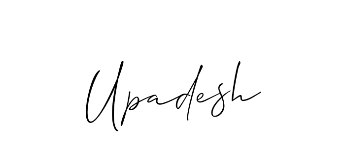Best and Professional Signature Style for Upadesh. Allison_Script Best Signature Style Collection. Upadesh signature style 2 images and pictures png