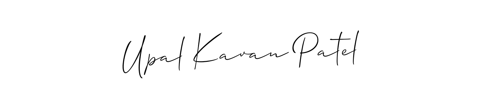 Also we have Upal Kavan Patel name is the best signature style. Create professional handwritten signature collection using Allison_Script autograph style. Upal Kavan Patel signature style 2 images and pictures png