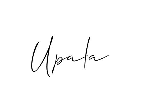 How to make Upala signature? Allison_Script is a professional autograph style. Create handwritten signature for Upala name. Upala signature style 2 images and pictures png