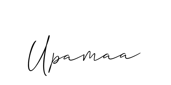 It looks lik you need a new signature style for name Upamaa. Design unique handwritten (Allison_Script) signature with our free signature maker in just a few clicks. Upamaa signature style 2 images and pictures png