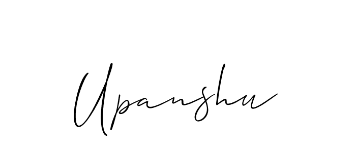You should practise on your own different ways (Allison_Script) to write your name (Upanshu) in signature. don't let someone else do it for you. Upanshu signature style 2 images and pictures png