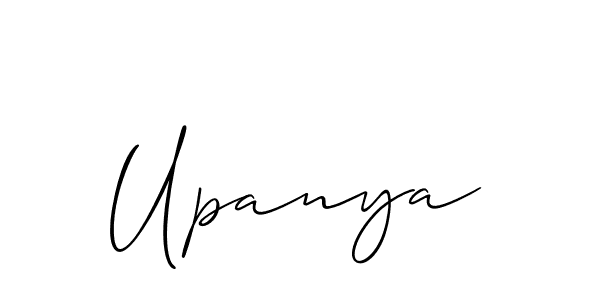 The best way (Allison_Script) to make a short signature is to pick only two or three words in your name. The name Upanya include a total of six letters. For converting this name. Upanya signature style 2 images and pictures png