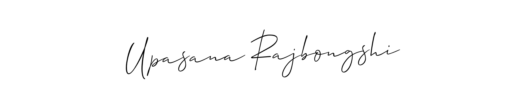 How to make Upasana Rajbongshi signature? Allison_Script is a professional autograph style. Create handwritten signature for Upasana Rajbongshi name. Upasana Rajbongshi signature style 2 images and pictures png