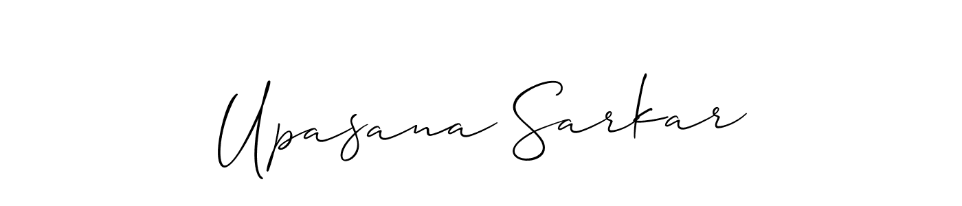 It looks lik you need a new signature style for name Upasana Sarkar. Design unique handwritten (Allison_Script) signature with our free signature maker in just a few clicks. Upasana Sarkar signature style 2 images and pictures png