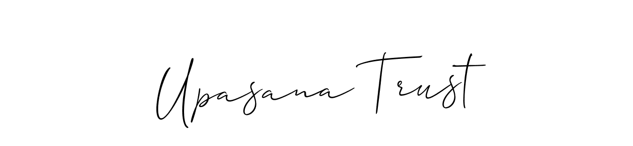Also You can easily find your signature by using the search form. We will create Upasana Trust name handwritten signature images for you free of cost using Allison_Script sign style. Upasana Trust signature style 2 images and pictures png