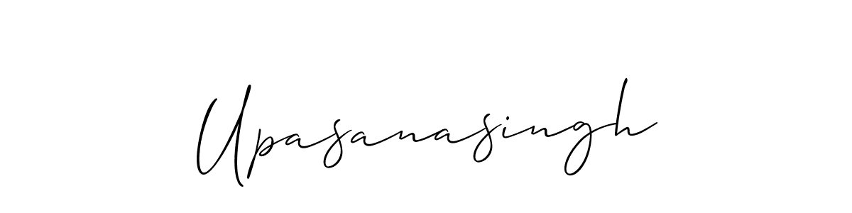 You should practise on your own different ways (Allison_Script) to write your name (Upasanasingh) in signature. don't let someone else do it for you. Upasanasingh signature style 2 images and pictures png