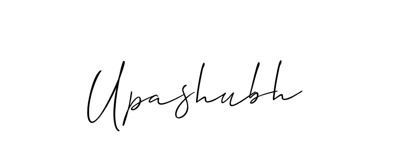 How to make Upashubh signature? Allison_Script is a professional autograph style. Create handwritten signature for Upashubh name. Upashubh signature style 2 images and pictures png