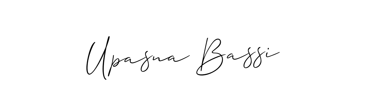How to make Upasna Bassi signature? Allison_Script is a professional autograph style. Create handwritten signature for Upasna Bassi name. Upasna Bassi signature style 2 images and pictures png