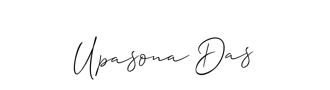 How to make Upasona Das signature? Allison_Script is a professional autograph style. Create handwritten signature for Upasona Das name. Upasona Das signature style 2 images and pictures png