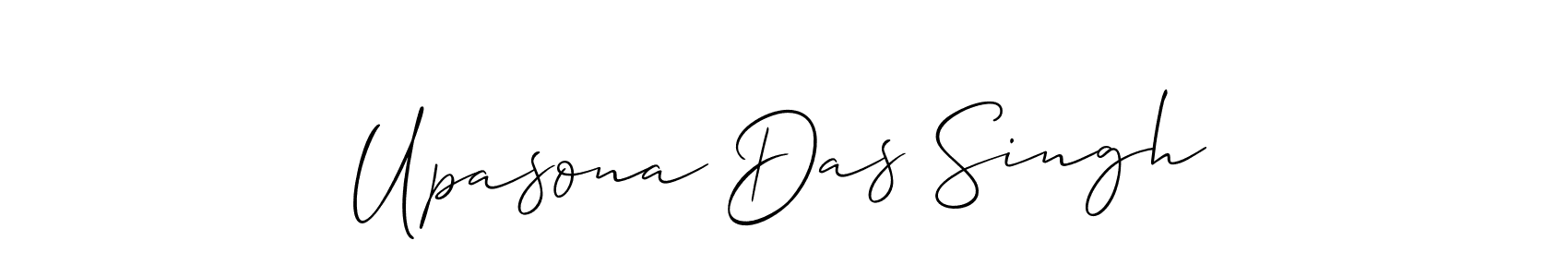 It looks lik you need a new signature style for name Upasona Das Singh. Design unique handwritten (Allison_Script) signature with our free signature maker in just a few clicks. Upasona Das Singh signature style 2 images and pictures png