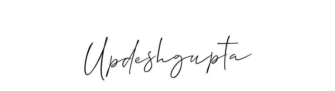How to Draw Updeshgupta signature style? Allison_Script is a latest design signature styles for name Updeshgupta. Updeshgupta signature style 2 images and pictures png