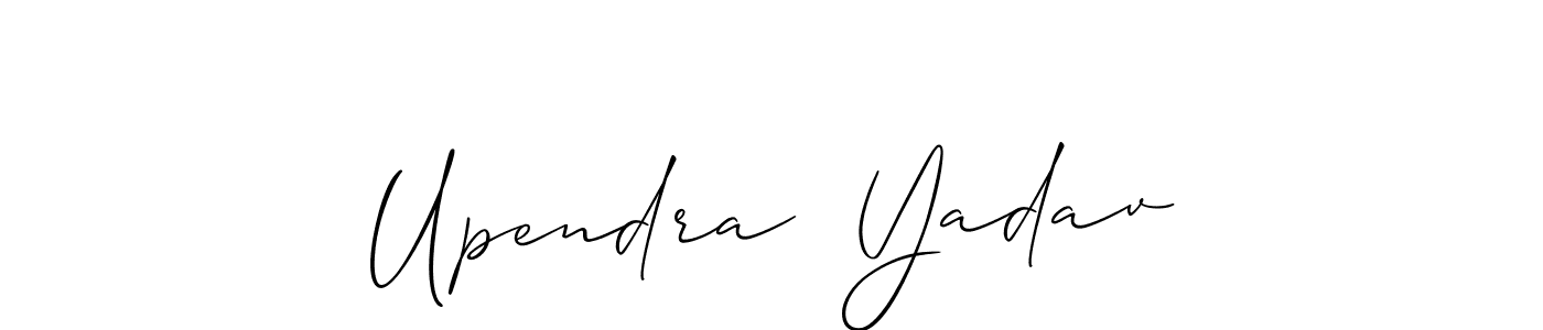 Make a short Upendra  Yadav signature style. Manage your documents anywhere anytime using Allison_Script. Create and add eSignatures, submit forms, share and send files easily. Upendra  Yadav signature style 2 images and pictures png