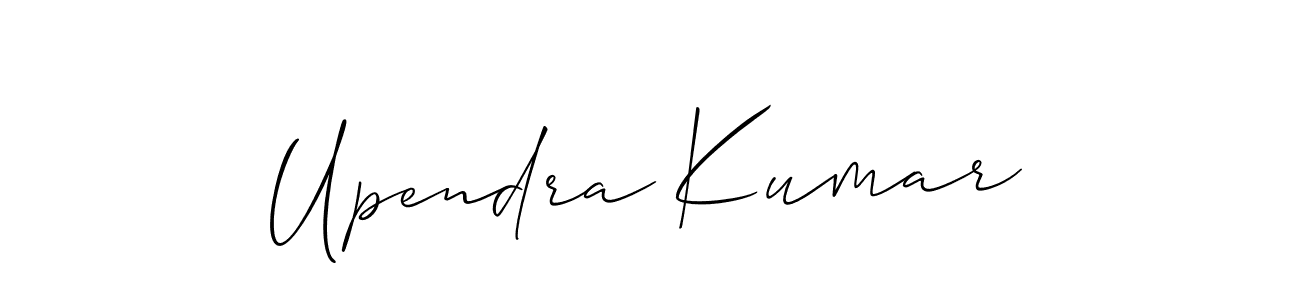 Make a beautiful signature design for name Upendra Kumar. With this signature (Allison_Script) style, you can create a handwritten signature for free. Upendra Kumar signature style 2 images and pictures png
