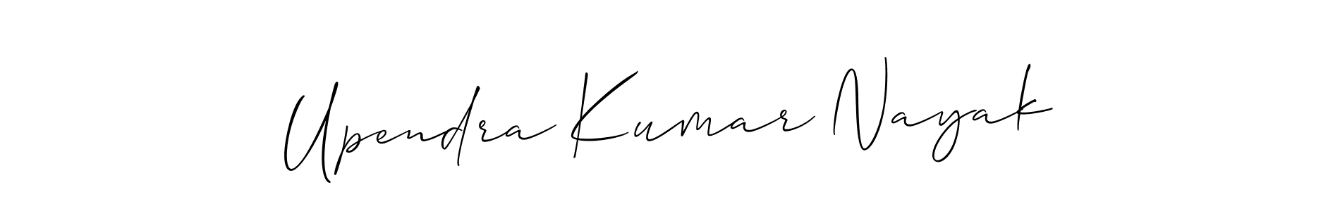 How to make Upendra Kumar Nayak signature? Allison_Script is a professional autograph style. Create handwritten signature for Upendra Kumar Nayak name. Upendra Kumar Nayak signature style 2 images and pictures png