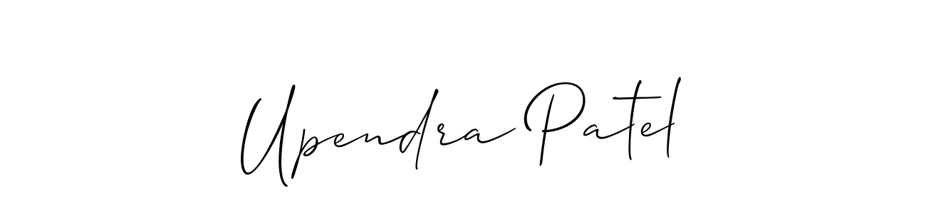 You should practise on your own different ways (Allison_Script) to write your name (Upendra Patel) in signature. don't let someone else do it for you. Upendra Patel signature style 2 images and pictures png